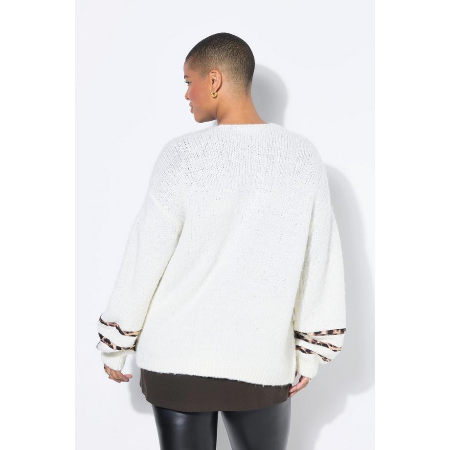 Studio Untold Cardigan Oversize Nœuds Motif Léopard  