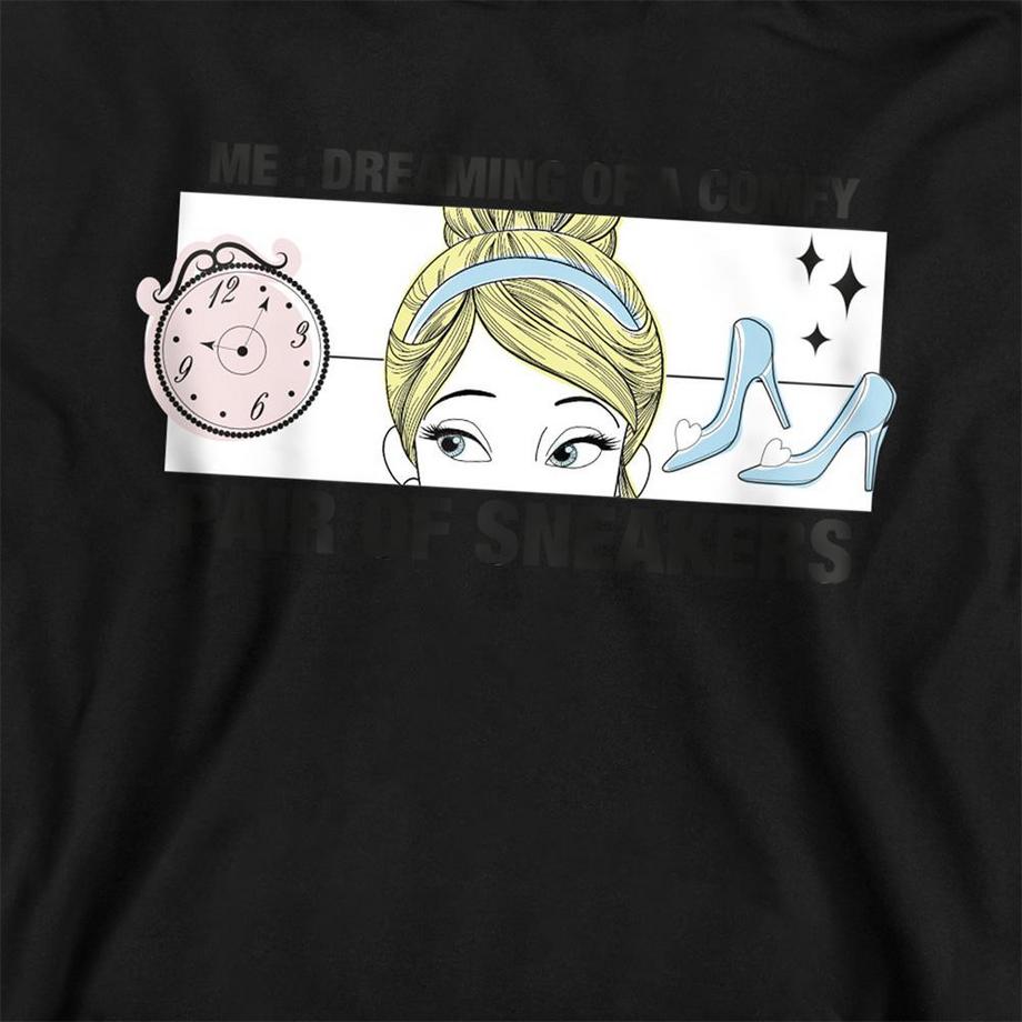 Cinderella  Dreaming Of Comfy Sneakers Felpa Con Cappuccio 