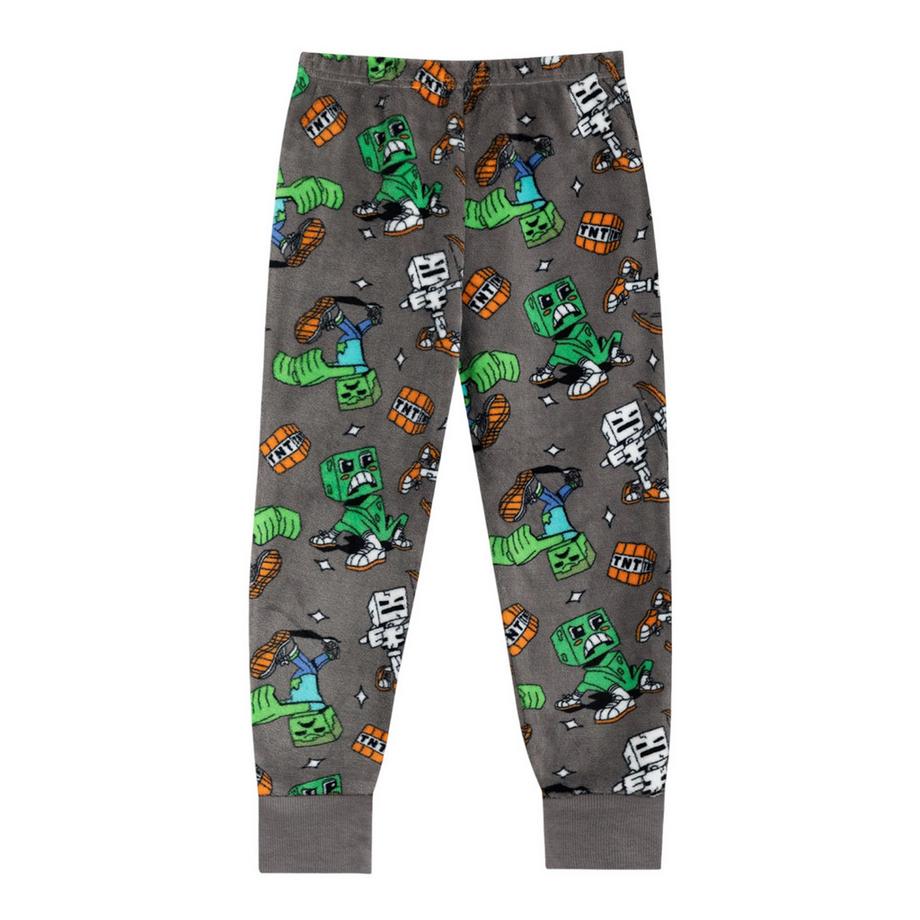 MINECRAFT  Set Pigiama Lungo Creeper Manica Lunga 