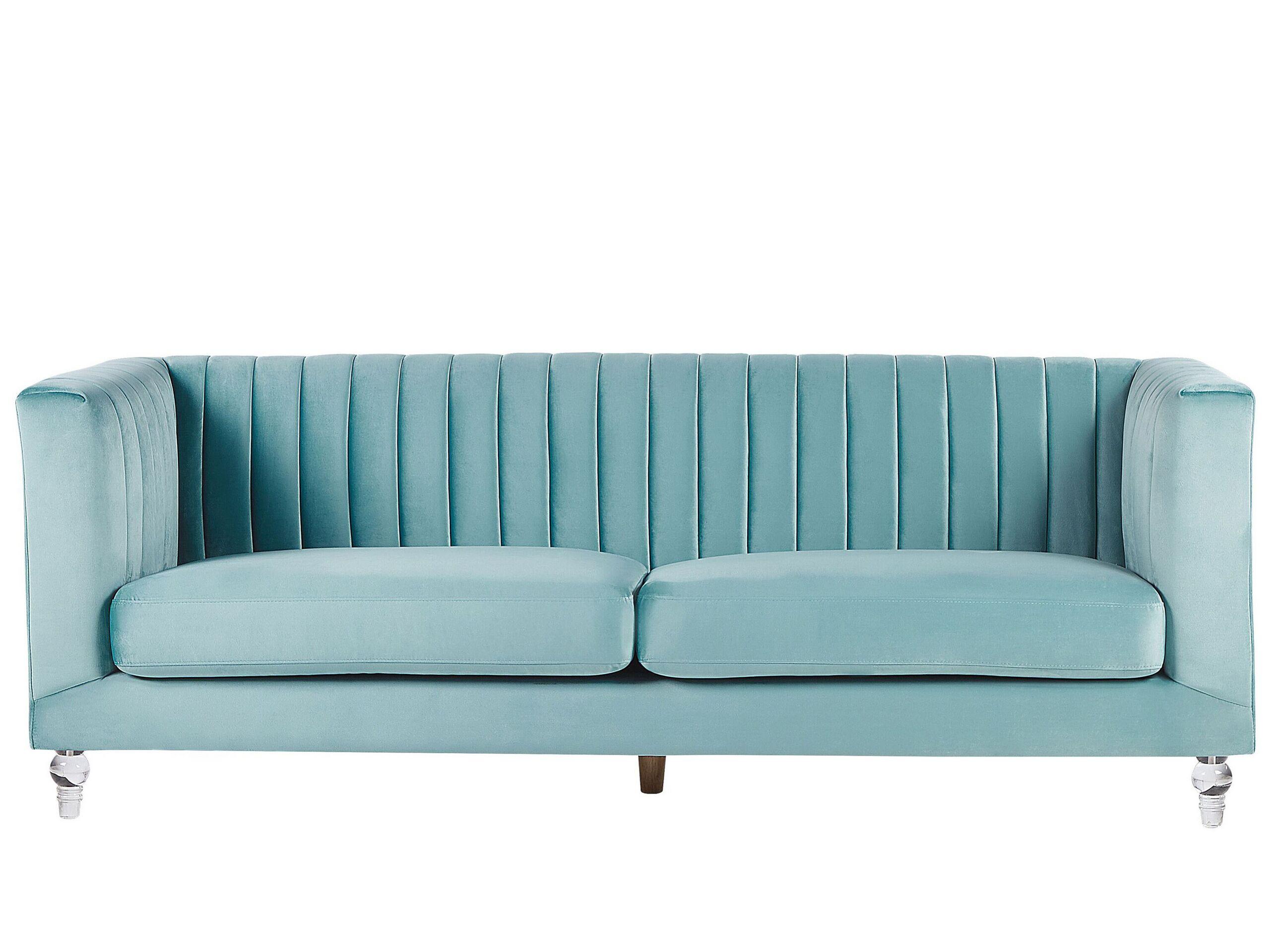 Beliani 3 Sitzer Sofa aus Samtstoff Modern ARVIKA  