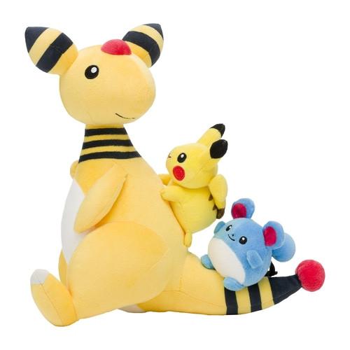 Pokémon  Ampharos Pikachu Marill Plush 