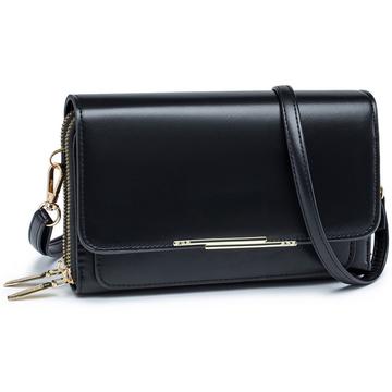 PU Leder Crossbody Umhängetasche Passport Handytasche mit Kartenschlitz Verstellbarer abnehmbarer Schulterriemen