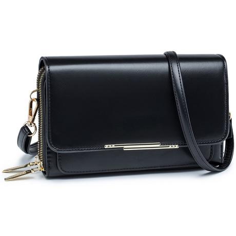 Only-bags.store PU Leder Crossbody Umhängetasche Passport Handytasche mit Kartenschlitz Verstellbarer abnehmbarer Schulterriemen PU Leder Crossbody Umhängetasche Passport Handytasche mit Kartenschlitz Verstellbarer abnehmbarer Schulterriemen 