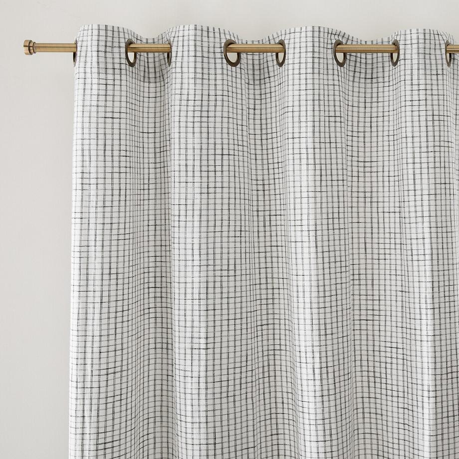 La Redoute Intérieurs  Rideau coton oeillets motif carreaux 