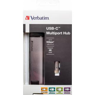 Verbatim  USB-C ADAPTER USB 3.1 USB 3.0 X2HDMI RJ45 