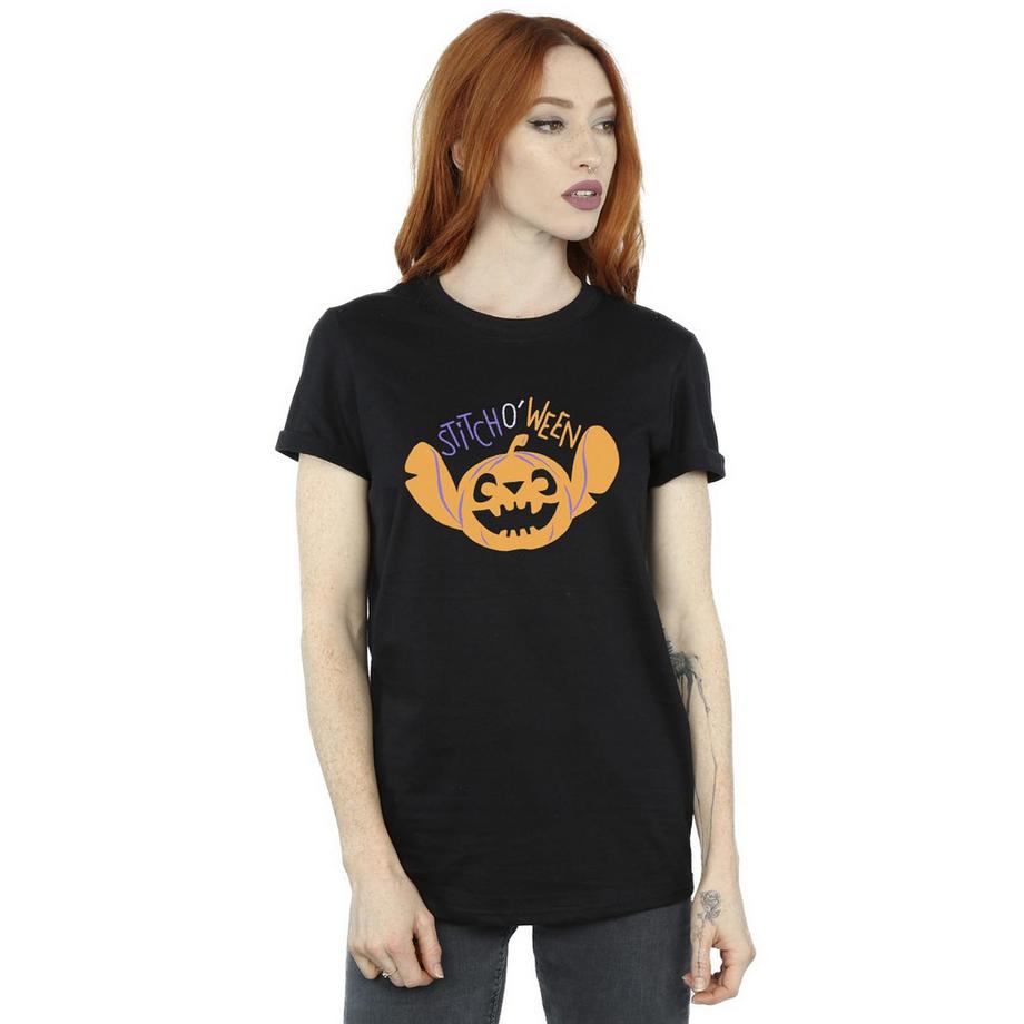 Lilo & Stitch Stitch O Ween T-Shirt Graphique Pumpkinhead  