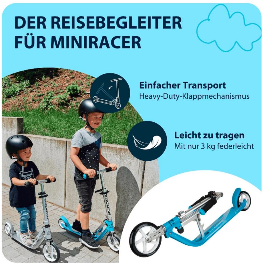 HUDORA  Little BIG Wheel Scooter Roller Blau 