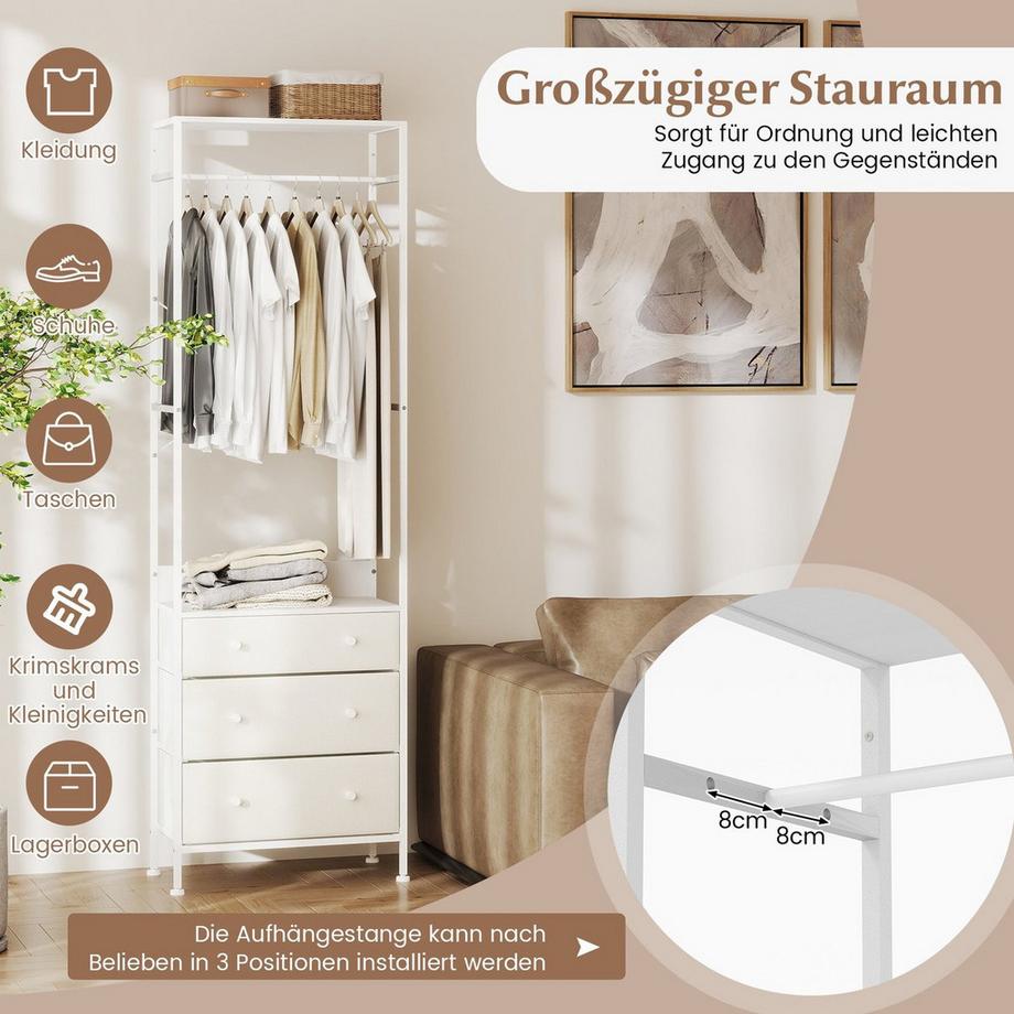 Northix Organisateur de garde-robe avec tiroirs  