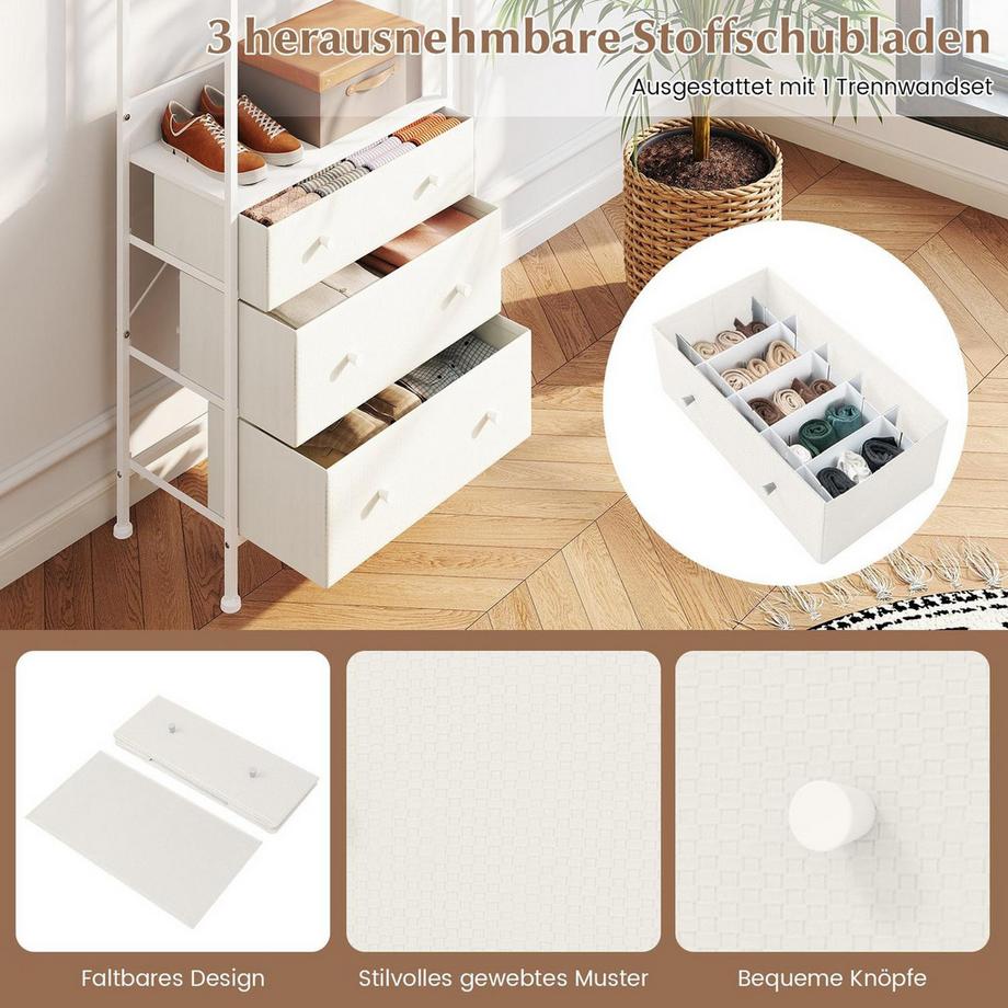 Northix Organisateur de garde-robe avec tiroirs  