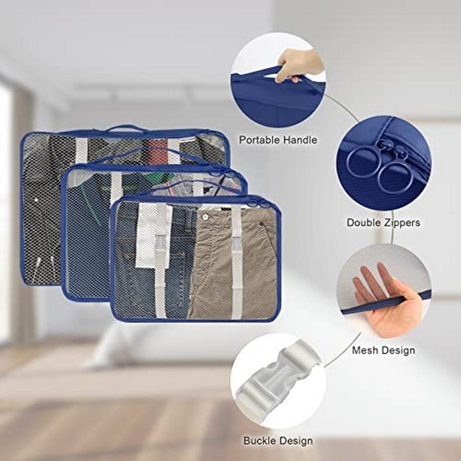 Only-bags.store  Travel Suitcase Organizer Set 9-teilige Packwürfel 