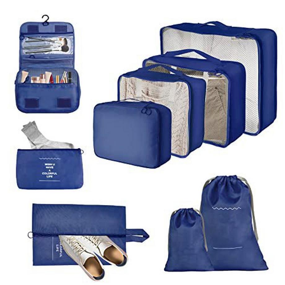 Only-bags.store  Travel Suitcase Organizer Set 9-teilige Packwürfel 