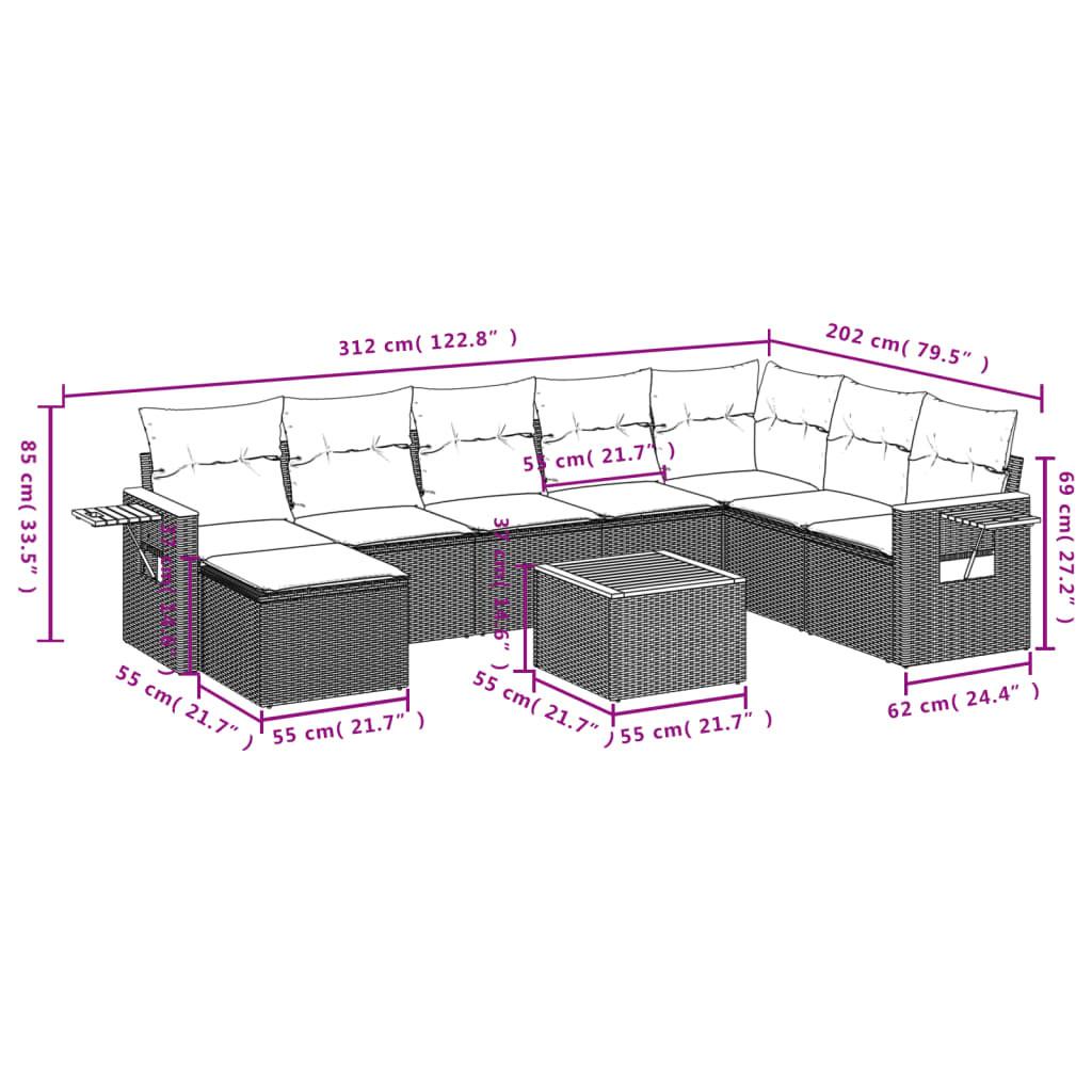 VidaXL Garten sofagarnitur poly-rattan  