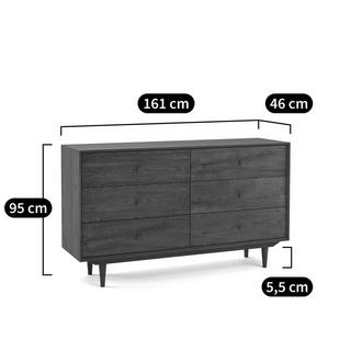 La Redoute Intérieurs Kommode Quilda mit 6 Schubladen  