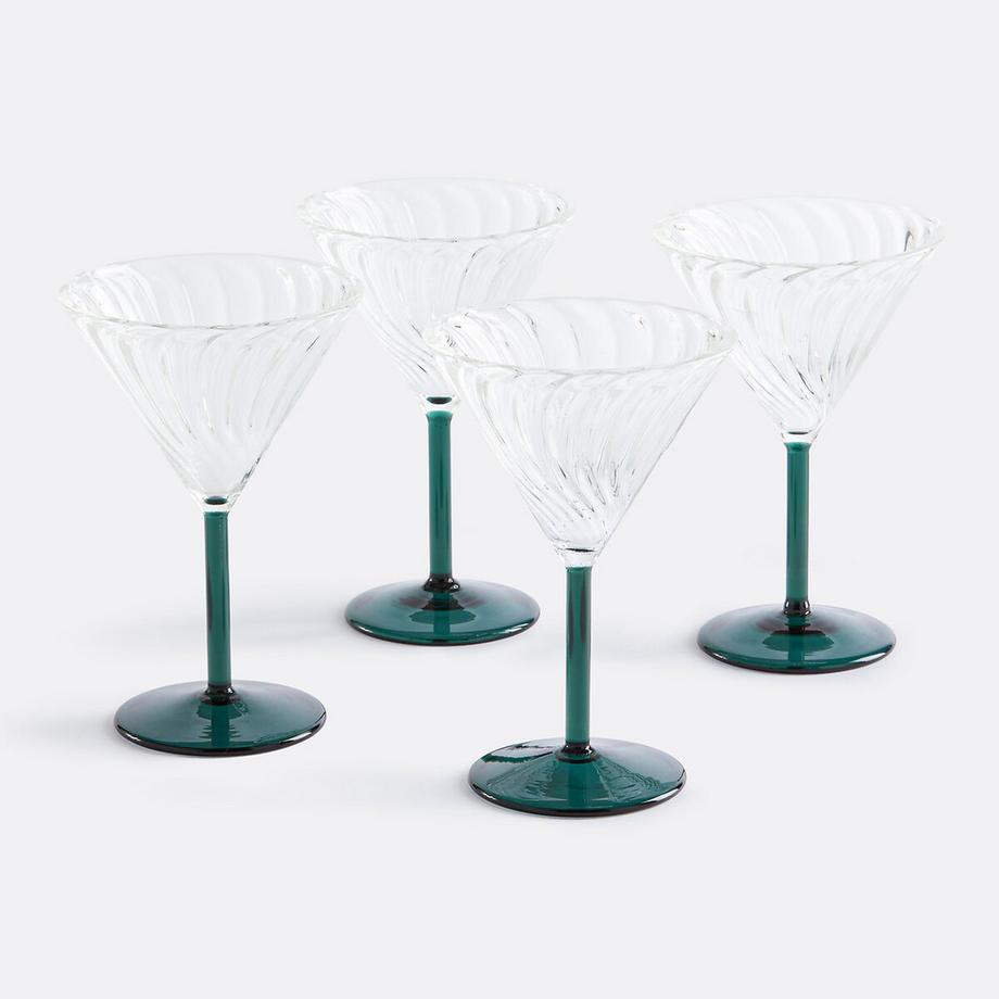 Lot de 4 verres à pied