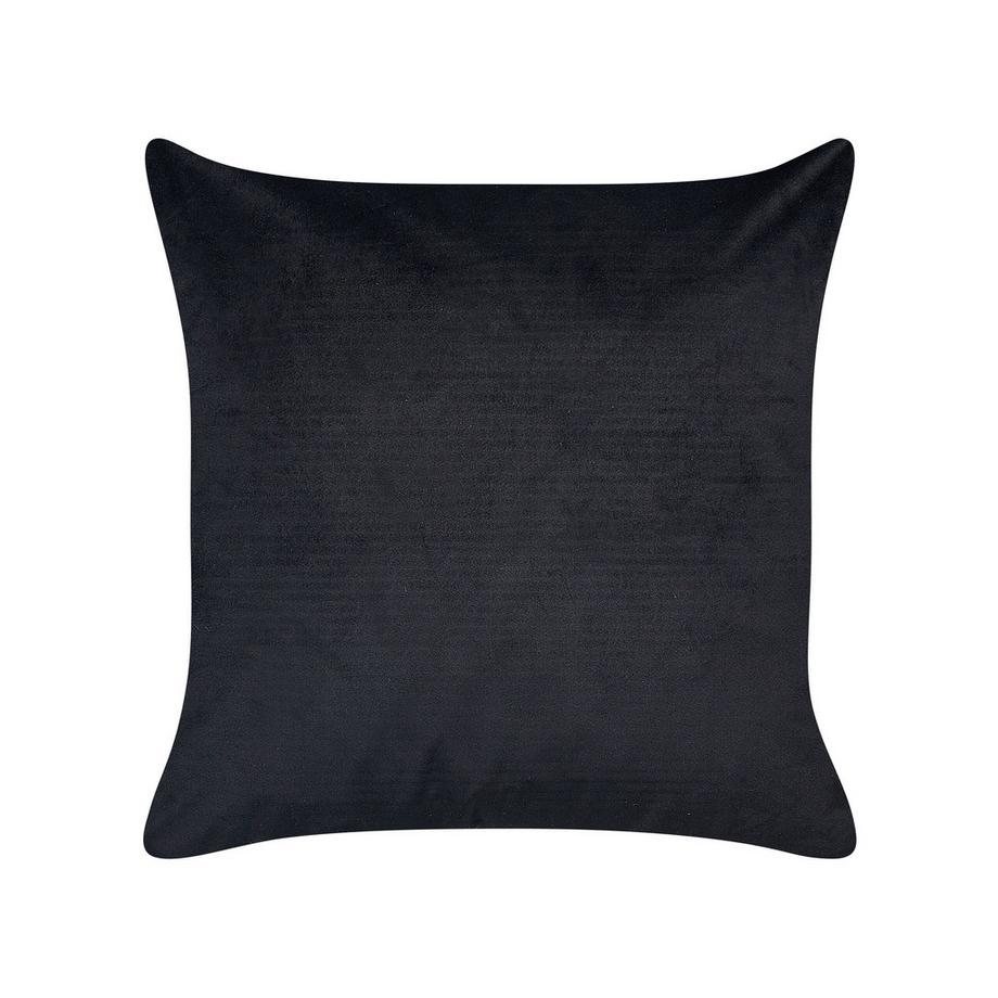 Beliani Dekokissen 2er Set aus Samtstoff Klassisch YUZURI  