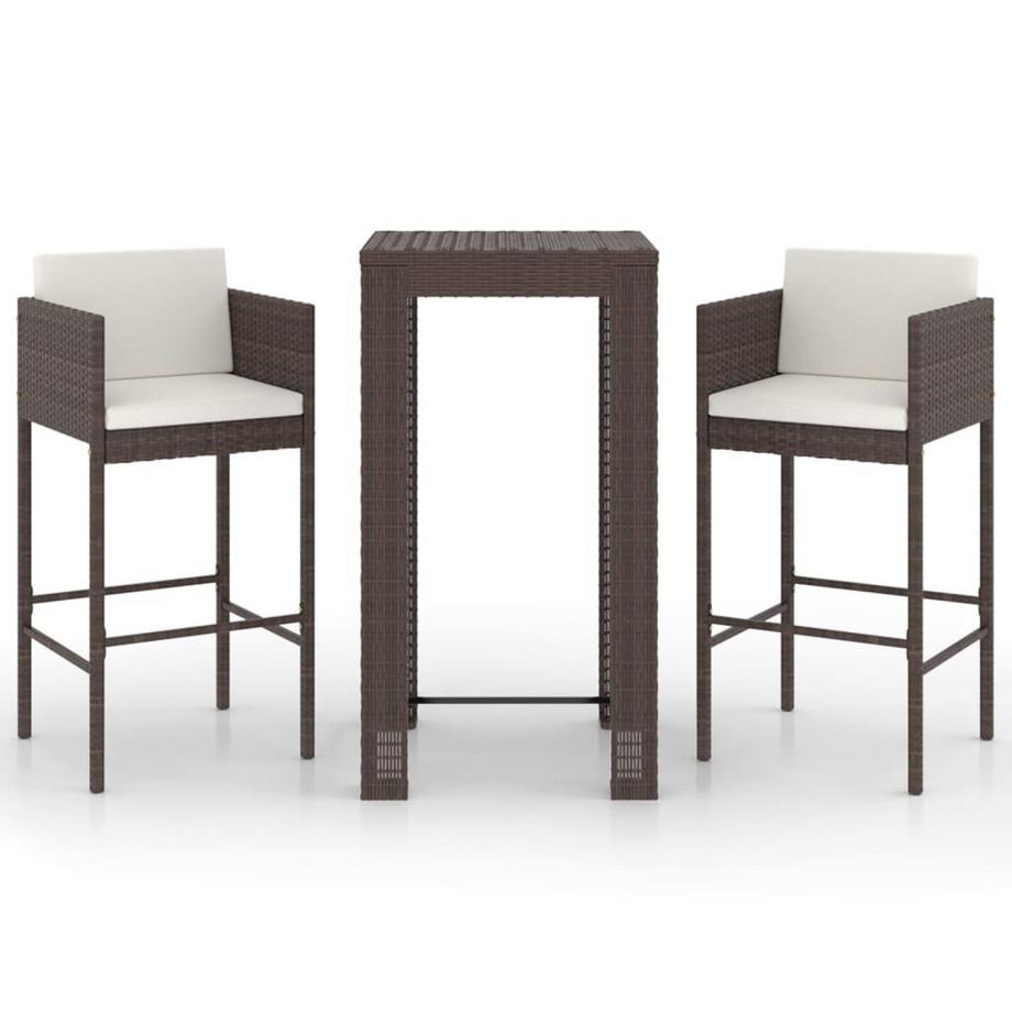 Garten-bar-set poly-rattan