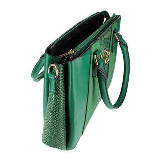 Gallantry  Borsa con stampa serpente verde 