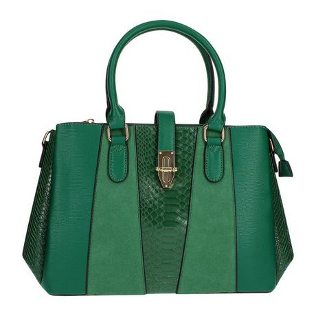 Gallantry  Borsa con stampa serpente verde 