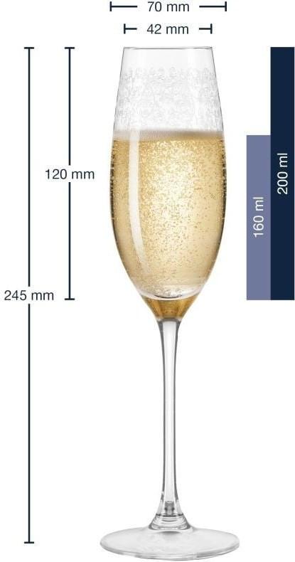 LEONARDO Sektglas Chateau 200 ml, 6 Stück, Transparent   