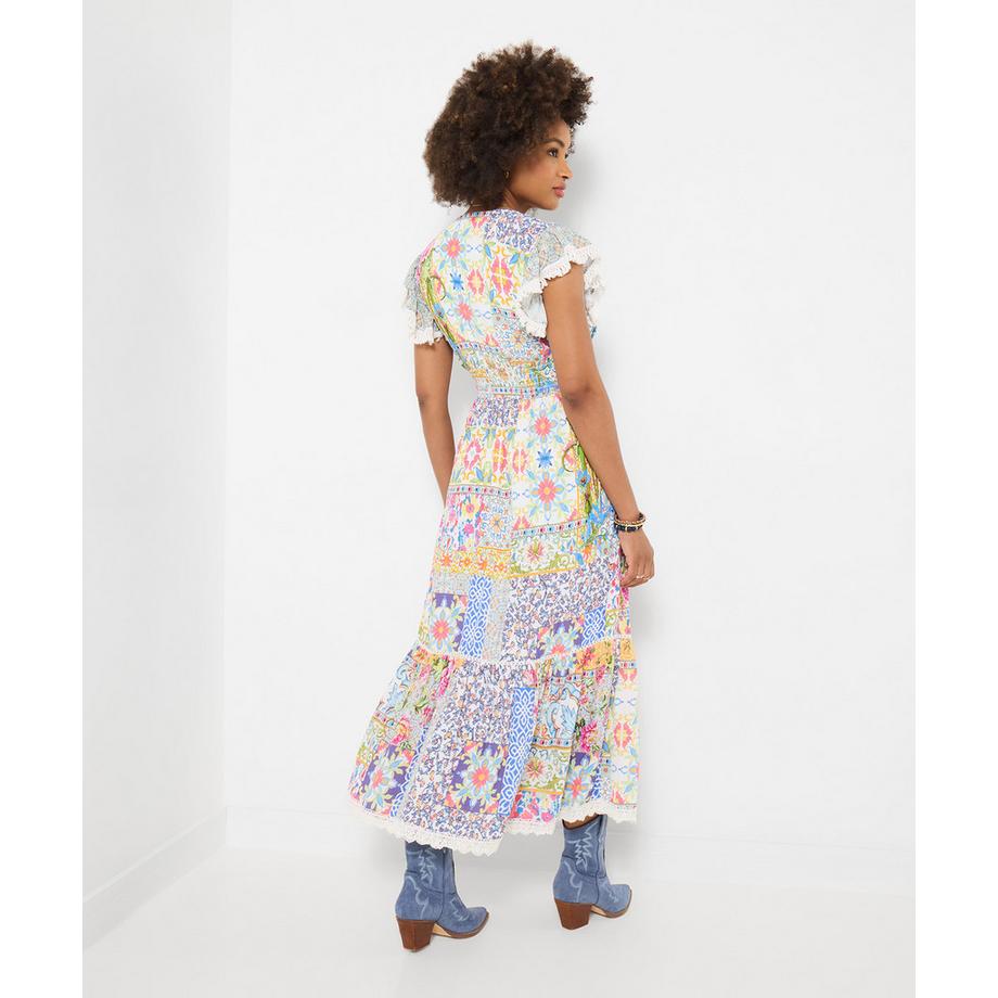 Joe Browns Robe maxi patchwork à manches flottantes  