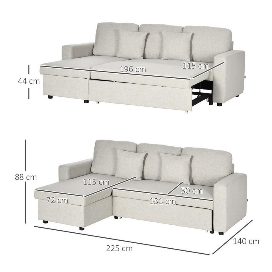 HOMCOM Ecksofa  