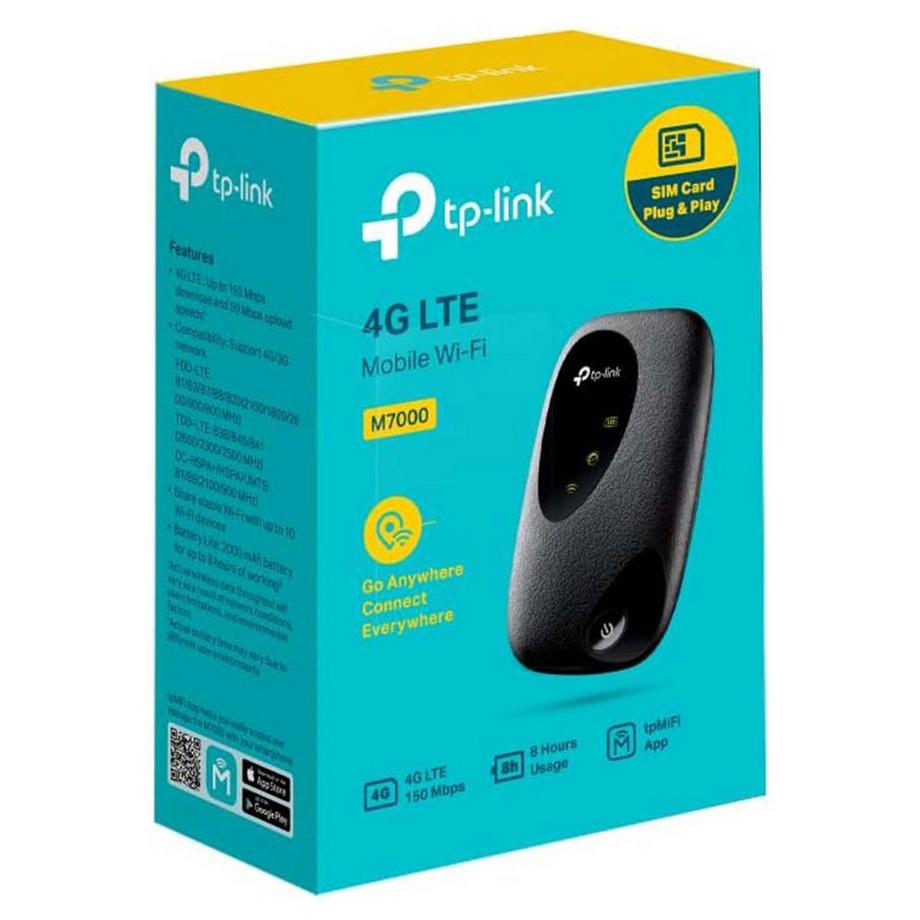 TP-Link  M7000 WLAN-Router Einzelband (2,4GHz) 4G Schwarz 