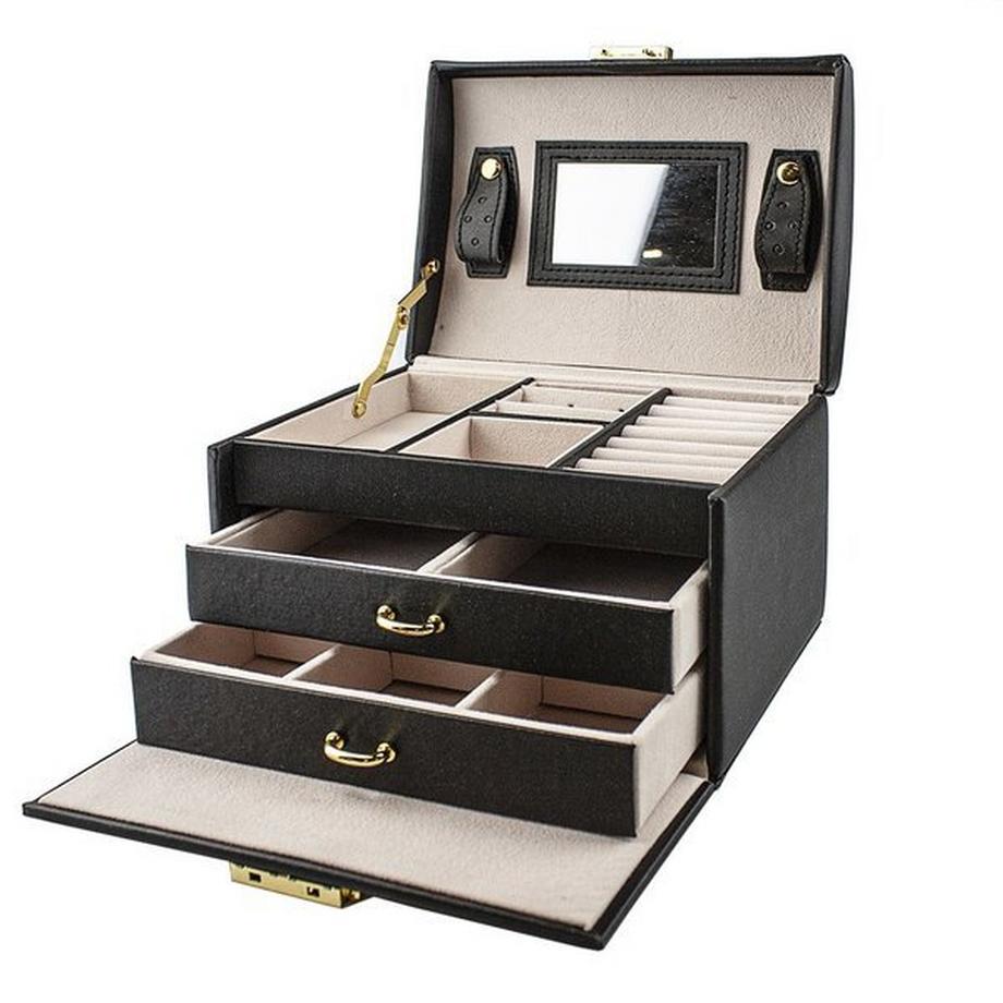 eStore  Schmuckschatulle - Schwarz 