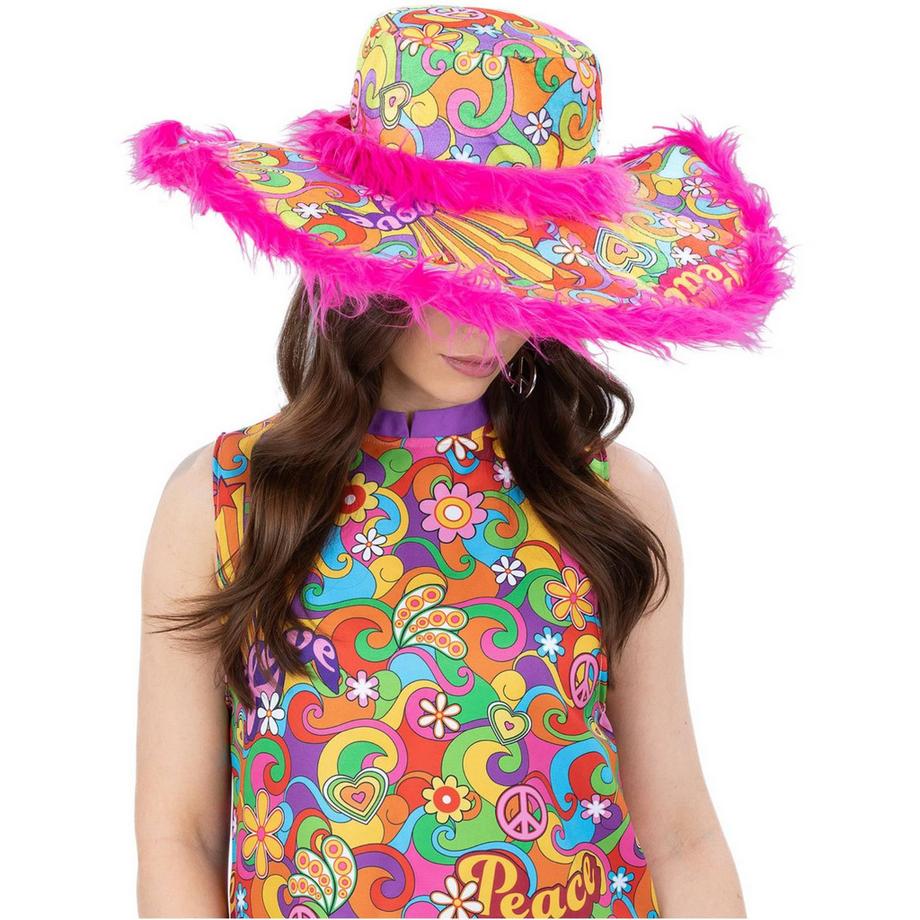 smiffys Summer Of Love Hippie Cappellino Da Sole  