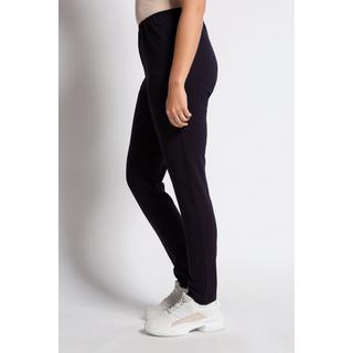 Ulla Popken  Pantalon en point de Rome Sienna, coupe slim et taille élastique 