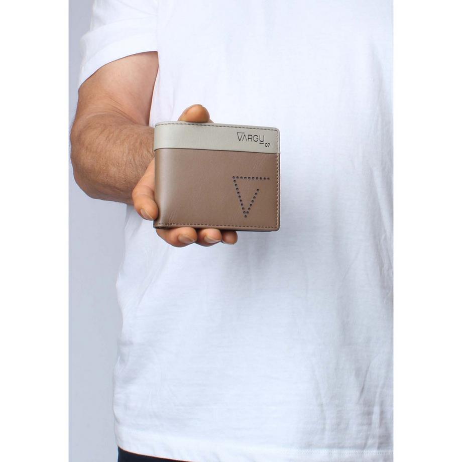 VARGU PEK 1 Portefeuille en Cuir Véritable  