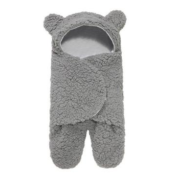 Kuscheliges Babytragetuch mit Ohren – – 0–3 Monate