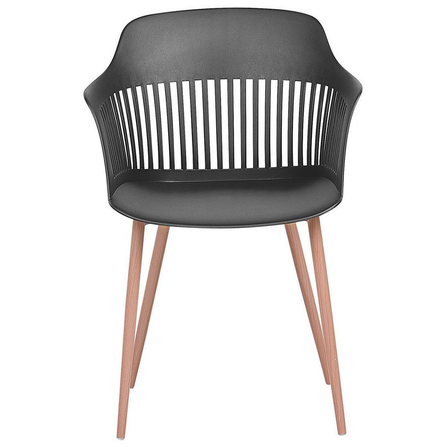 Beliani Esszimmerstuhl 2er Set aus Kunststoff Modern BERECA  