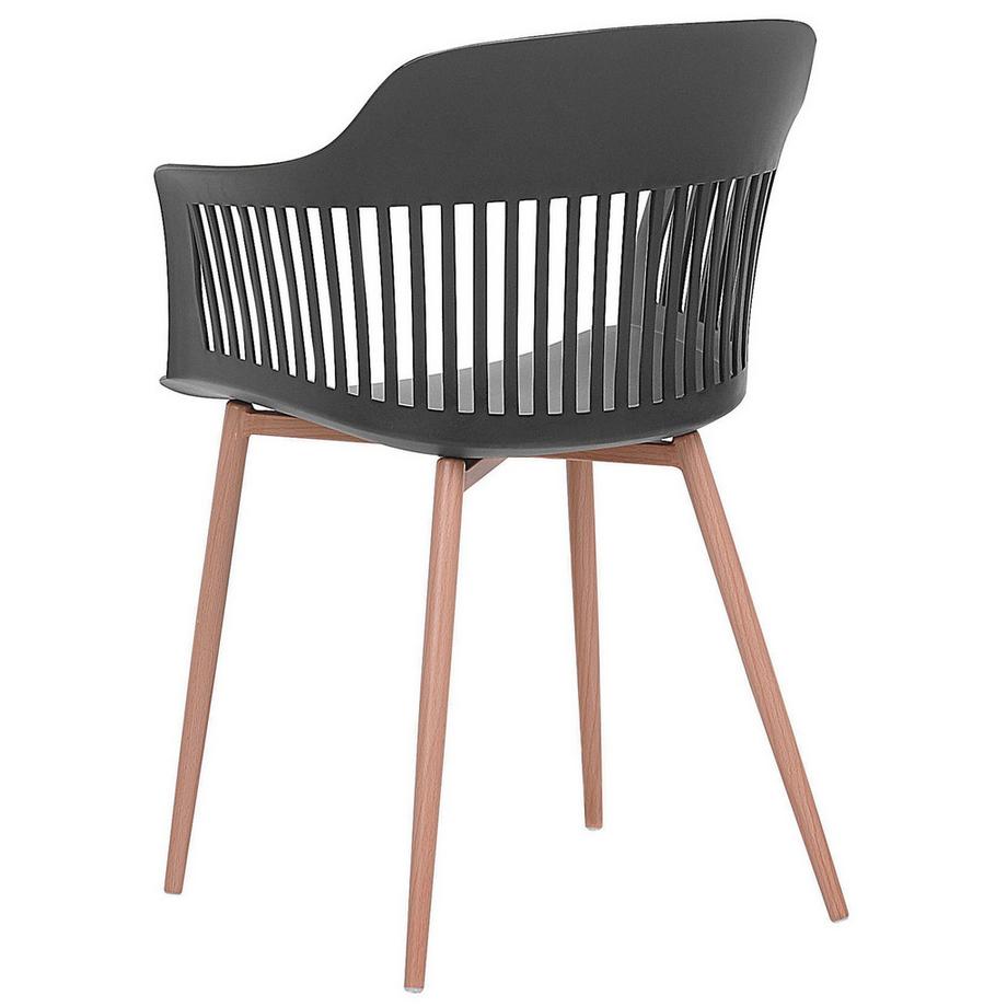 Beliani Esszimmerstuhl 2er Set aus Kunststoff Modern BERECA  