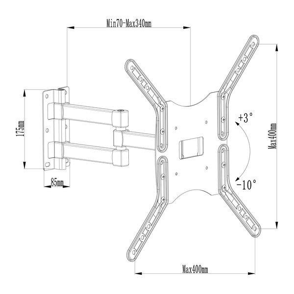 LA VAGUE  WM-ST2-55 Wandhalterung 