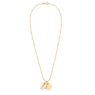 Elli  Halskette Kauri Muschel Kreis Anhänger 