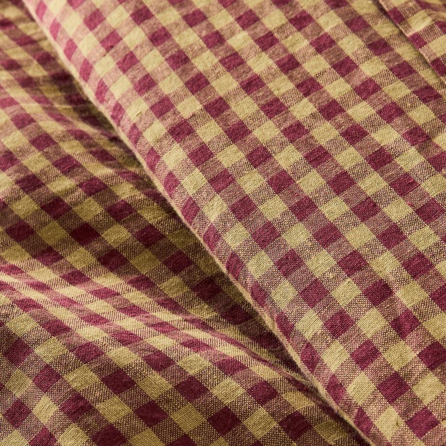 La Redoute Intérieurs Acélie Housse de couette en lin lavé Bordeaux  