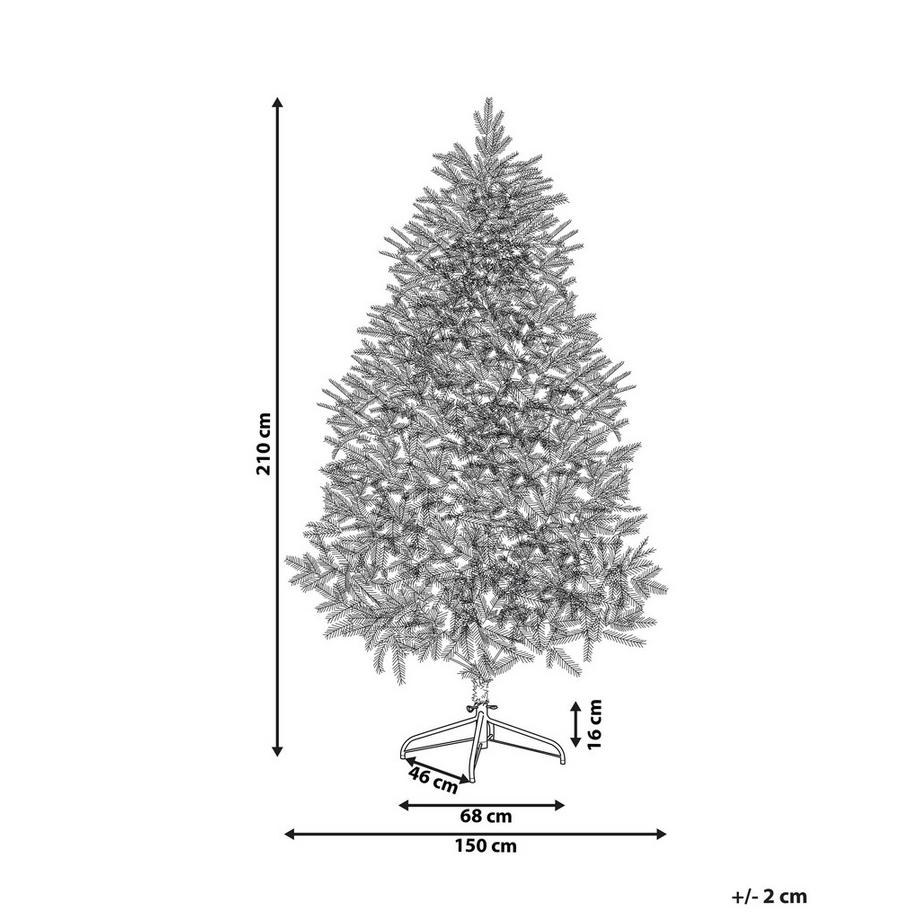 Beliani Sapin de Noël artificiel en PVC Moderne FARNHAM  