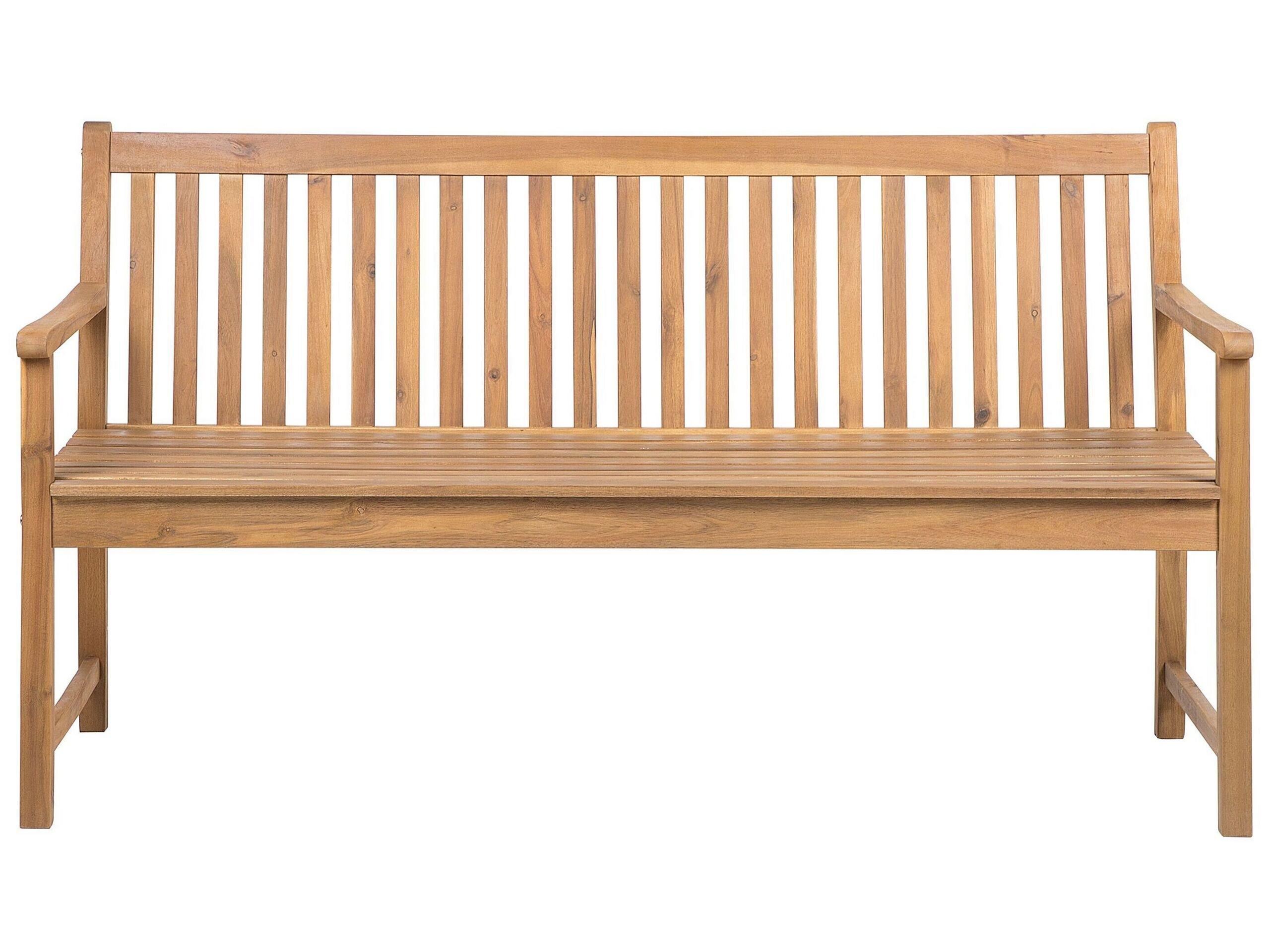 Beliani Banc de jardin en Bois d'acacia certifié FSC® Traditionnel VIVARA  