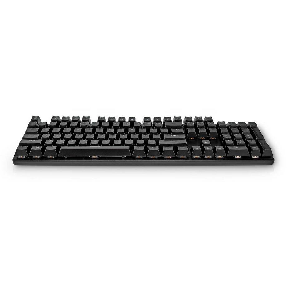Nedis  Tastiera da gioco cablata | USB Type-A | Tasti meccanici | LED | QWERTY | Layout USA | Alimentazione USB | Lunghezza cavo di alimentazione: 1,50 m | Gioco 