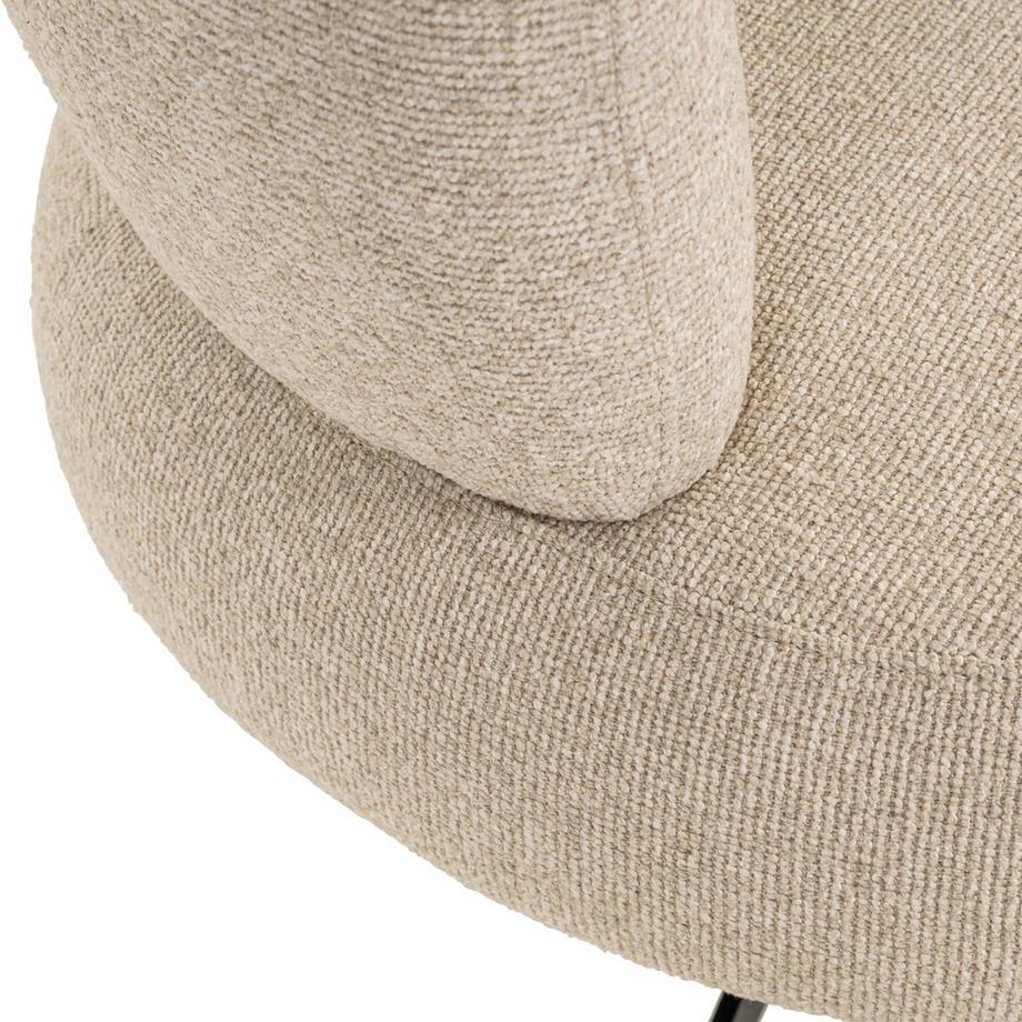 mutoni Fauteuil pivotant Alexis biscotti  