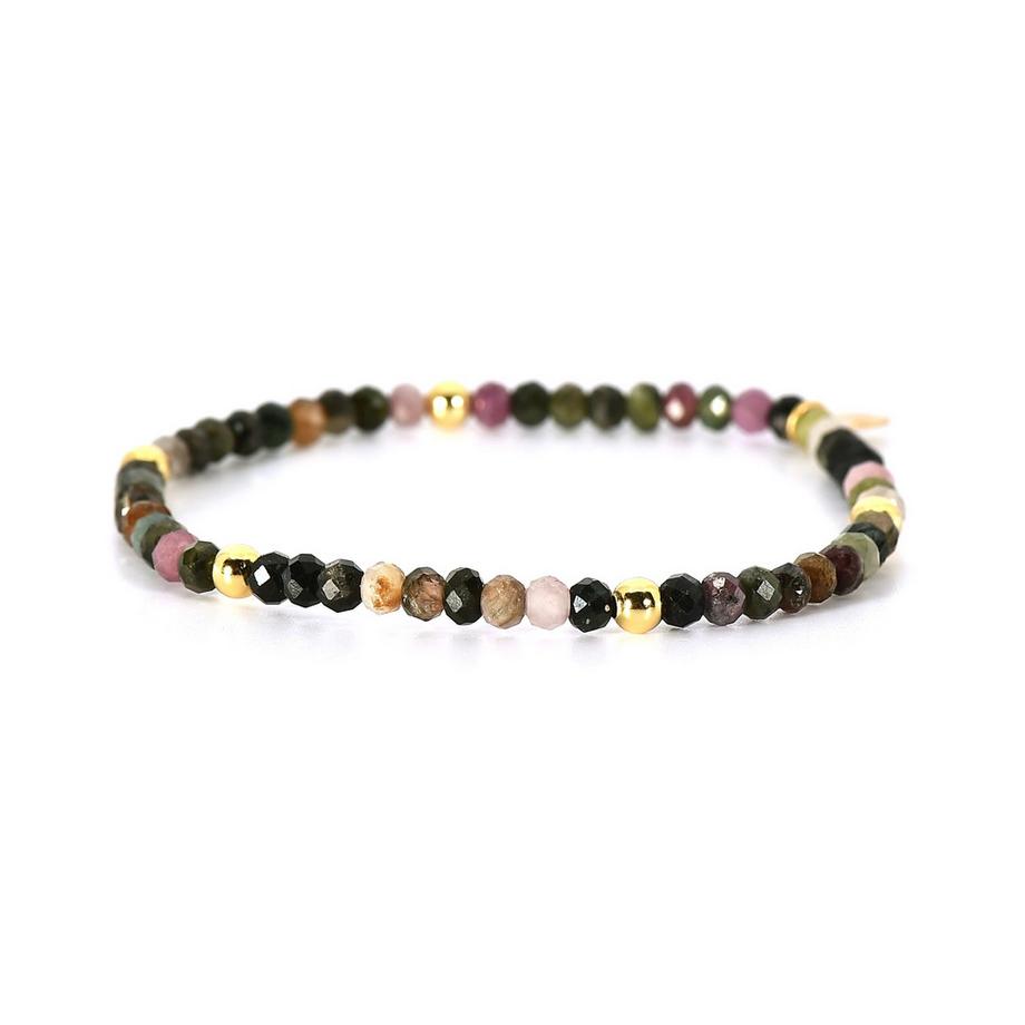 Lilly  Armband mit Turmalin und Silber vergoldet