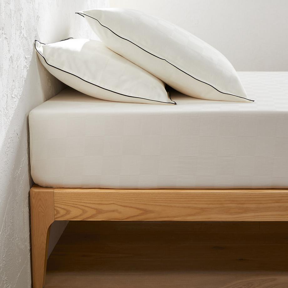 La Redoute Intérieurs Victor Vorgewaschenes Baumwoll-Satin Fixleintuch  