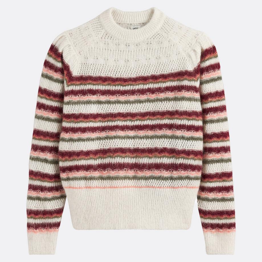 La Redoute Collections Pullover girocollo a righe  