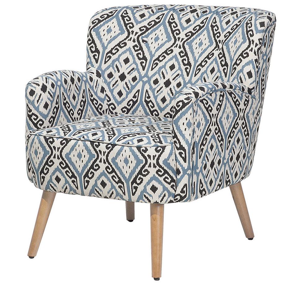 Beliani Fauteuil en Tissu Rustique TUMBA  