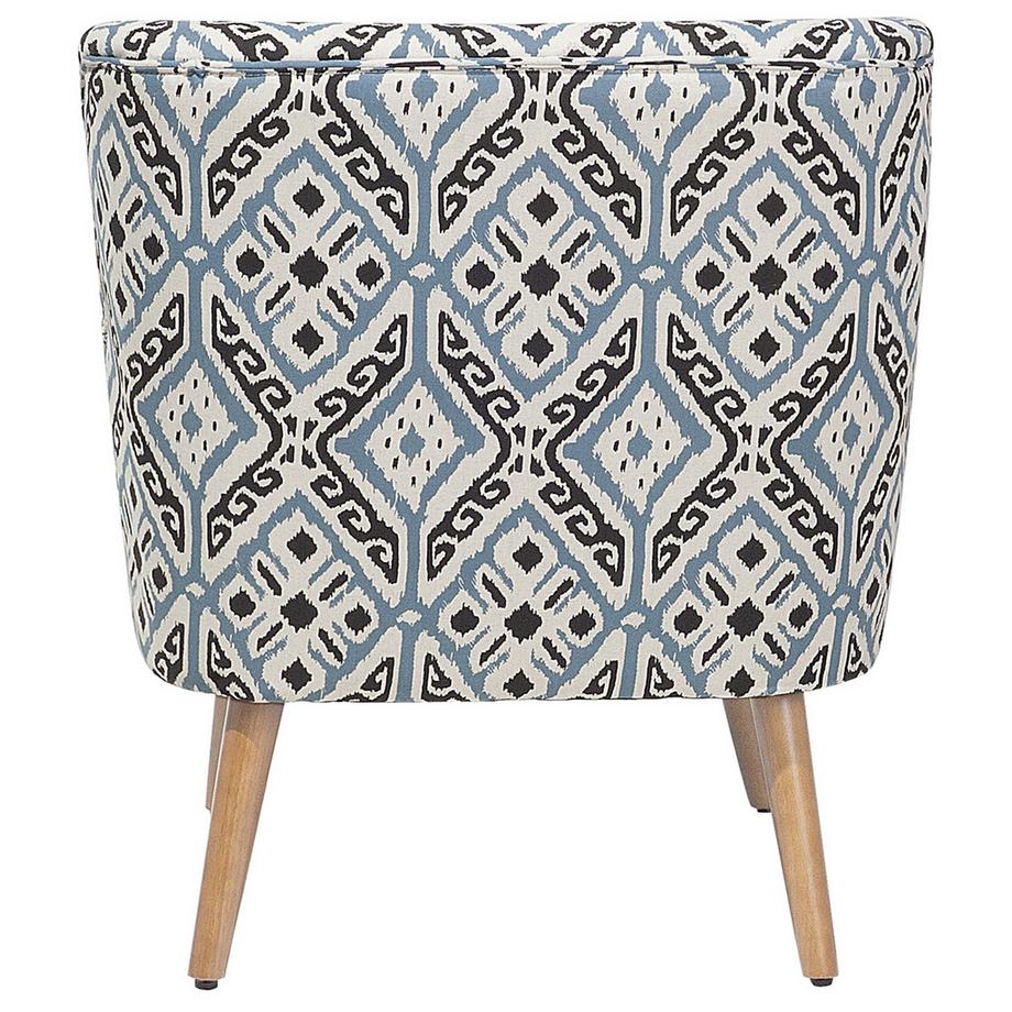 Beliani Fauteuil en Tissu Rustique TUMBA  