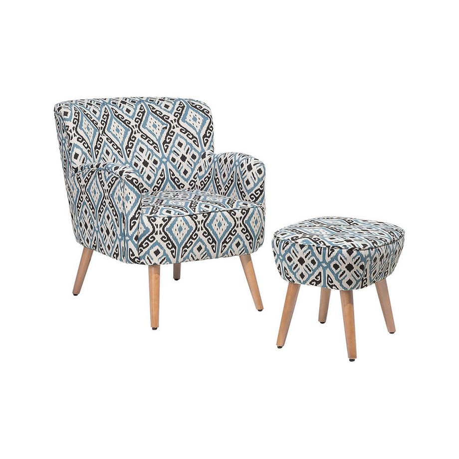 Fauteuil en Tissu Rustique TUMBA