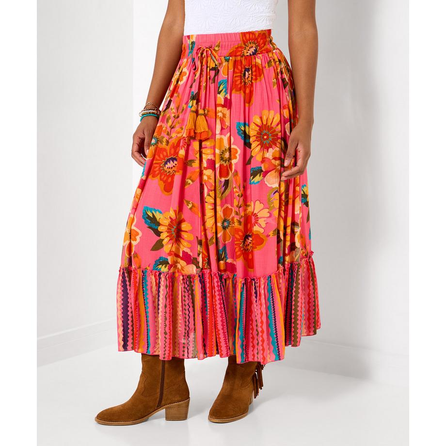 Joe Browns Fliessender Maxirock mit Bordürenmuster  