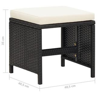 VidaXL Tabouret de jardin rotin synthétique  