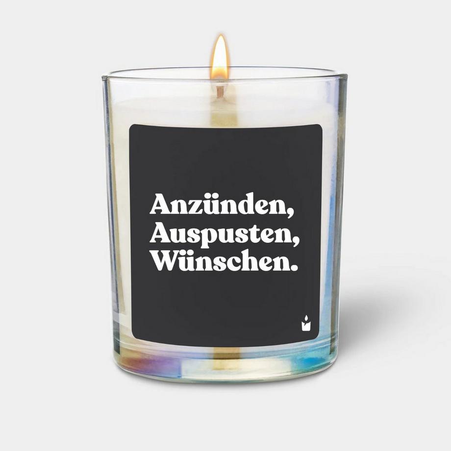 CandleHand Duftkerze Flowery Anzünden, Auspusten, Wünschen.  