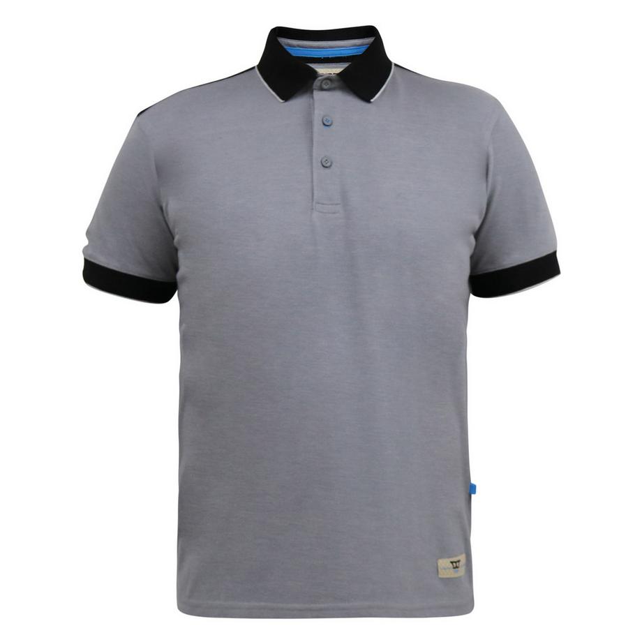 D555 Prinstead Poloshirt Gerippter Kragen